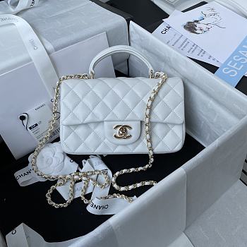 Chanel Handbag White AS2431A Size20x12x6cm