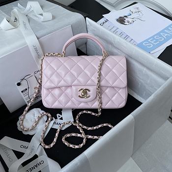 Chanel Handbag Pink AS2431A Size20x12x6cm