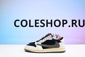 Air Jordan 1 Retro Low Travis Scott Olive - DZ4137-106