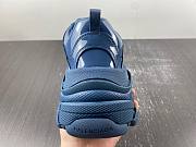 Balenciaga Triple S Rubber Sneaker Blue 734954 W2PAA 4000 - 5