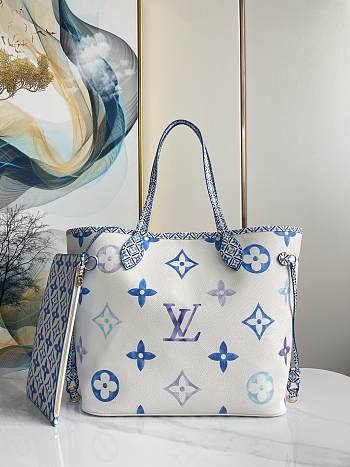 Louis Vuitton Neverfull Bag Blue 312814cm