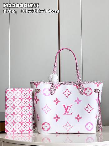 Louis Vuitton Neverfull Bag Pink 312814cm
