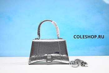 Balenciaga Bag Hourglass Silver 