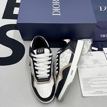 Dior B27 Low Black White Beige Oblique Galaxy 3SN272ZIJ_H163
