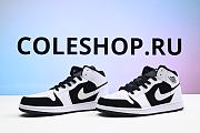 Air Jordan 1 Mid White Black 554724-113 - 5