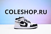 Air Jordan 1 Mid White Black 554724-113 - 2