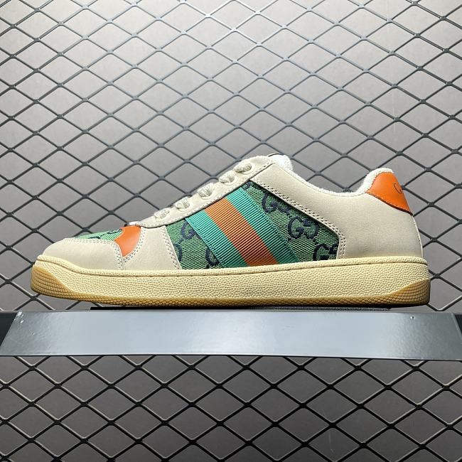 Gucci Screener GG sneaker Orange Green - 1