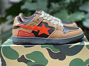 A Bathing Ape Bape SK8 Sta Brown Orange - 1