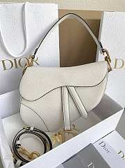 Dior Saddle Bag white 25.5×6.5×20CM - 1