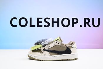 Air Jordan 1 Retro Low Golf Travis Scott Neutral Olive FZ3124-200