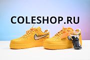 Nike Air Force 1 Low Off-White University Gold Metallic Silver DD1876-700 - 3