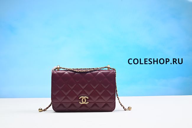 Chanel Bag Wine Red - 1