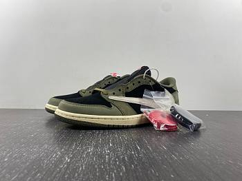 Air Jordan 1 Low Travis Scott Black Olive DM7866-002