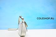Prada Logo-Plaque Shoulder Bag White  - 4