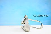 Prada Logo-Plaque Shoulder Bag White  - 3