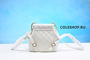 Chanel Backpack White Calfskin Leather - 4