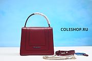 BVLGARI SERPENTI FOREVER TOP HANDLE RED - 5