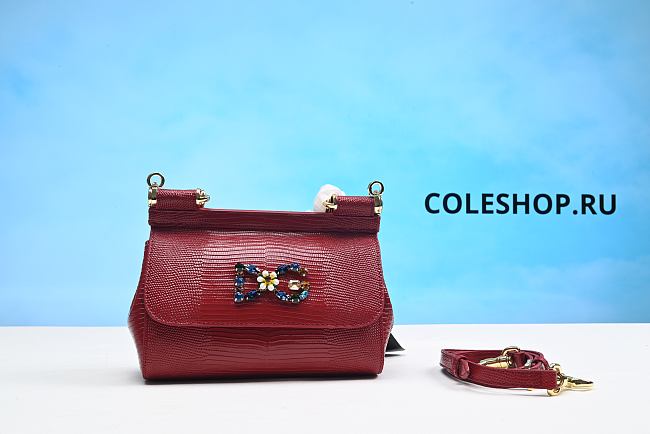 Dolce & Gabbana Sicily Bag Red - 1
