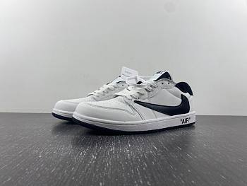 Air Jordan 1 Low Black White Travis Scott Fragment DM7866-140
