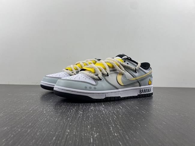 Nike Dunk Low Banana White Gray Yellow DD1391-100 - 1