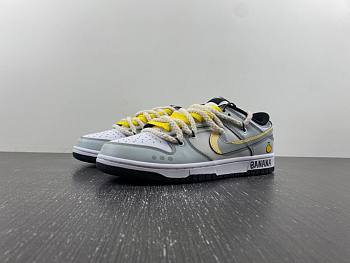 Nike Dunk Low Banana White Gray Yellow DD1391-100