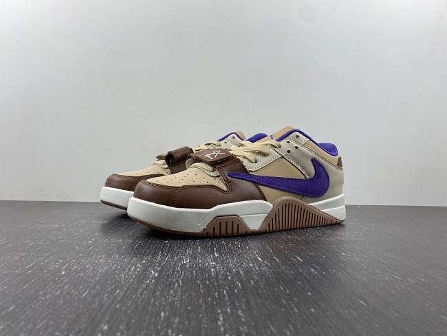 Air Jordan x  Travis Scott Cut The Check Milk Tea Brown Purple FZ8117-900 - 1