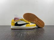 Air Jordan 1 x Travis Scott  Undercut Low Top White Yellow Black DZ4137-700 - 3