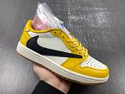 Air Jordan 1 x Travis Scott  Undercut Low Top White Yellow Black DZ4137-700 - 2