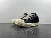 Rick Owens Jumbo Lace Padded Sneaks Low Black Milk RU02C7893 - 1