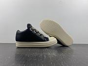 Rick Owens Jumbo Lace Padded Sneaks Low Black Milk RU02C7893 - 6