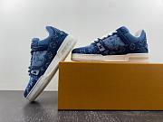Louis Vuitton LV trainer blue denim 1A9JGR - 3