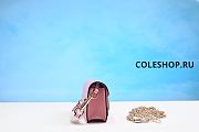 VALENTINO LOCO MICRO BAG WITH CHAIN AND JEWEL LOGO PINK - 6