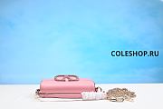 VALENTINO LOCO MICRO BAG WITH CHAIN AND JEWEL LOGO PINK - 3