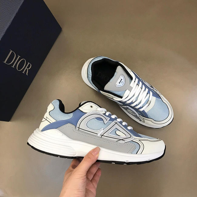 Dior B30 Sneaker Grey Cream Blue - 1