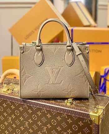 Louis Vuitton Onthego Empreinte Monogram Beige Tote Bag M45660 Size 25x19x11.5cm