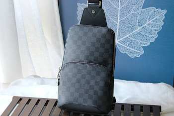 Preowned Louis Vuitton Avenue Sling Bag Damier Graphite Canvas