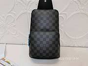 Preowned Louis Vuitton Avenue Sling Bag Damier Graphite Canvas - 5