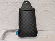 Preowned Louis Vuitton Avenue Sling Bag Damier Graphite Canvas - 6