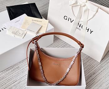 Givenchy Out Bag in Shiny Leather with Chain Orange