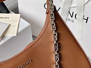 Givenchy Out Bag in Shiny Leather with Chain Orange - 3