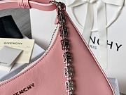 Givenchy Out Bag in Shiny Leather with Chain Pink - 4