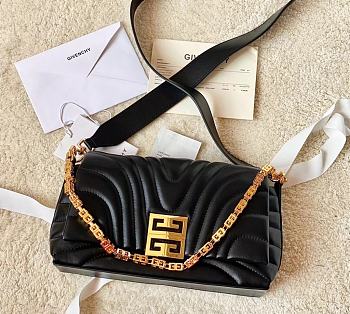 Givenchy 4G Soft Bag in Quilted Leather with Chain Black