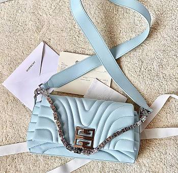 Givenchy 4G Soft Bag in Quilted Leather with Chain Blue