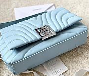 Givenchy 4G Soft Bag in Quilted Leather with Chain Blue - 6