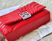 Givenchy 4G Soft Bag in Quilted Leather with Chain Red - 6