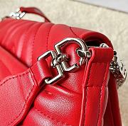 Givenchy 4G Soft Bag in Quilted Leather with Chain Red - 4