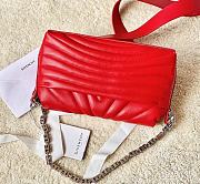 Givenchy 4G Soft Bag in Quilted Leather with Chain Red - 5