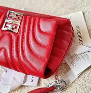 Givenchy 4G Soft Bag in Quilted Leather with Chain Red - 2