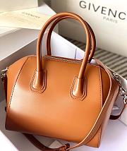 Givenchy Antigona Bag in Box Leather Brown - 5