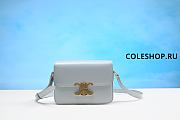 Celine Classique Triomphe Bag ln Shiny Calfskin Grey - 1